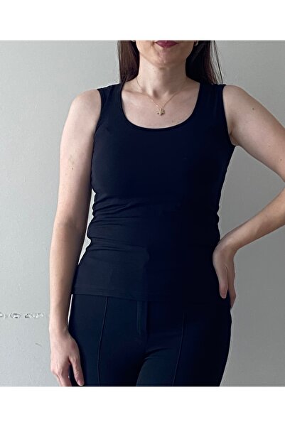 Fendimod Thick Strap Lycra Sleeveless Women's Blouse