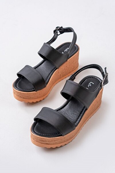 Lanina Kadın Tek Bant Dolgu Topuk Sandalet