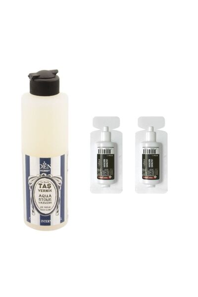 Cadence Boya Taş Vernik Parlak  500ml + Katalizör 20gr