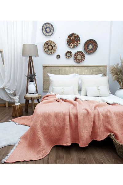 destinyhometex Tile 6 Layer Muslin Quilt / King Size 240X260