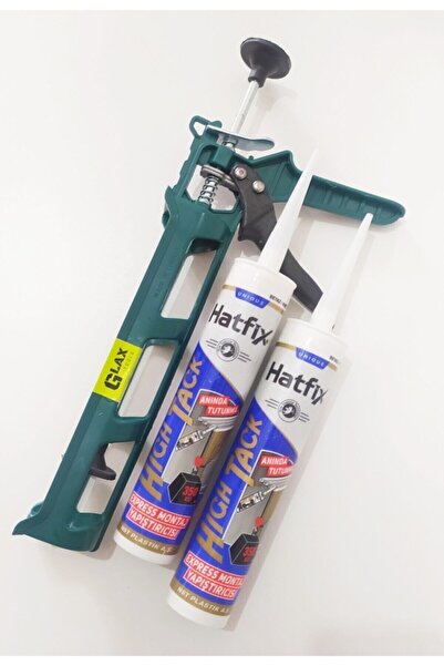 Glax Tools 2 Adet High Tack Korniş Yapıştırıcı Beyaz 2x290 ml + Silikon Tabancası