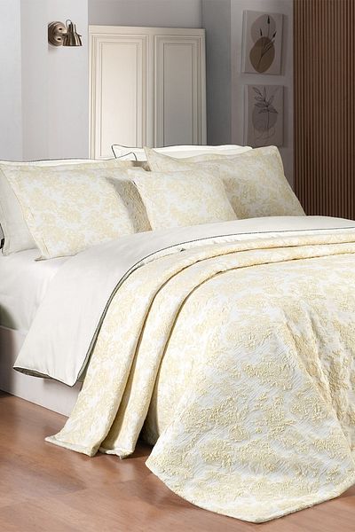 Sarev Rowena Double Decorative Bedspread Set - Gift Throw Pillow