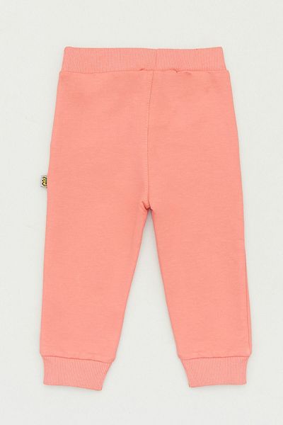 Fulla Moda Teddy Bear Embroidered Girls' Sweatpants with Elastic Legs
