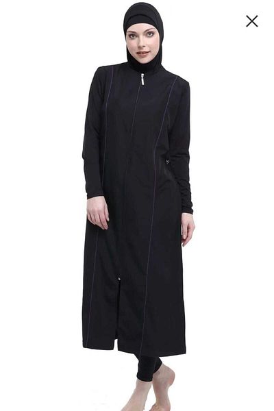 mikam Lycra Bottom - Half Parachute Sleeves and Long Hijab Clothing Swimsuit/Hafensa