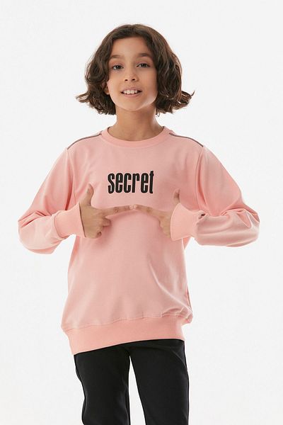 Fulla Moda Φούτερ για κορίτσια με στάμπα Crew Neck
