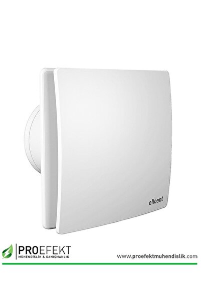 ELİCENT Elegance 100 Aksiyal Fan Duvar - Tavan Tipi Plastik Klapeli