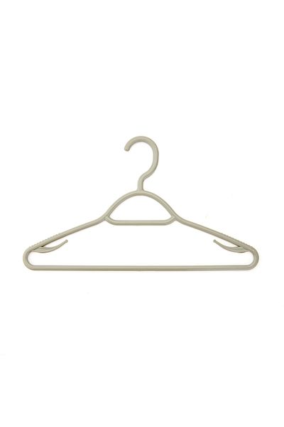 Gondol Gray 6-piece Plastic Clothes Hangers - 38 cm