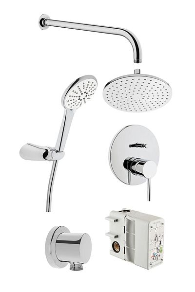 VitrA A49296 Vitra Minimax S طقم حمام مخفي (Rain L، Snow 3F)