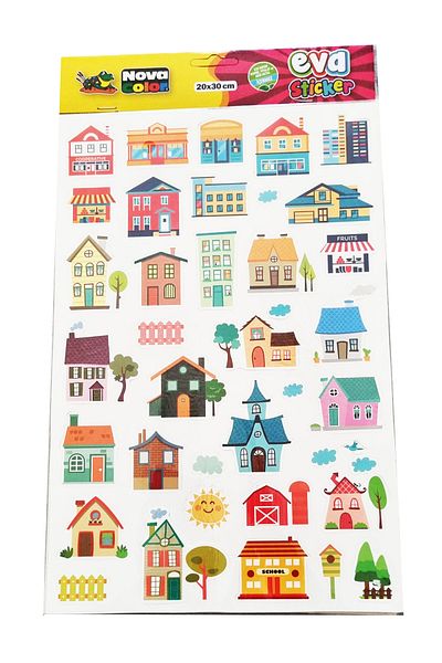 Modellino Nova Color Eva Sticker - Natură, Trafic, Știință, Spațiu, Litere și Numere Tematică Antrenament Sportiv Casele Atatürk