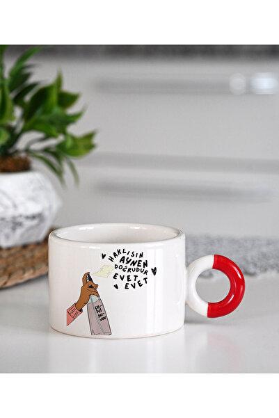 GünayStore 200 Ml Luxury Double Turkish Coffee Cup - Espresso for Friend Love...