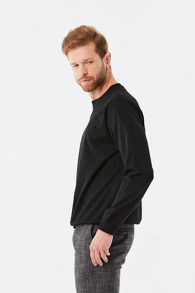 Fulla Moda Φούτερ Crew Neck Basic