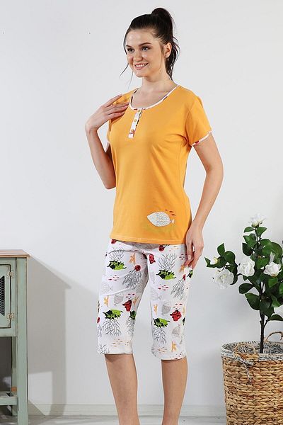 Bella Linda Set de pijamale din bumbac Bermude pentru damă
