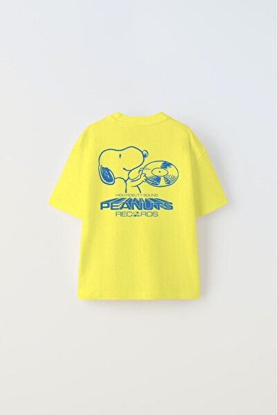 GIA - ART The Champ Peanuts Records Štampano Yellow Boy T-shirt