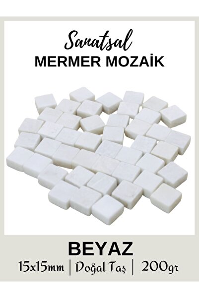 Sanatsal Mozaik Sanatsal Doğal Mermer Mozaik (200gr) Hobi Taşı