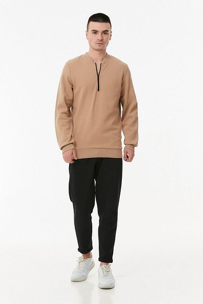 Fulla Moda Φούτερ με μισό φερμουάρ