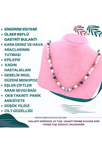GİZEMLİ DOĞAL TAŞ Gizemli Doğal Taş Kolye Epilepsi Ülser Reflü Gastrit Bulant...