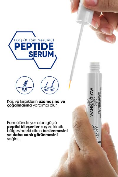 Wanna Glow Eyebrow and Eyelash Strengthening Peptide Serum