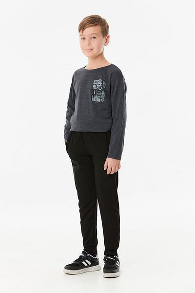Fulla Moda Φούτερ για αγόρι με στάμπα με ελαστική μέση