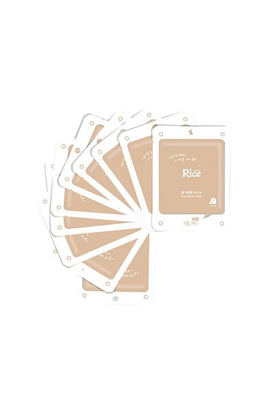 Mjcare On Rice Extract Mask - Rice Extract Face Mask 10 Pack