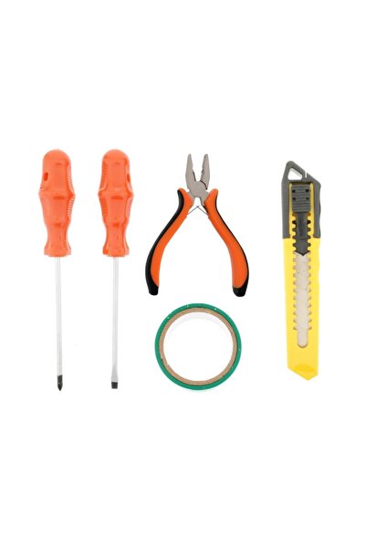 Tek-İş Yıldız Tornavida , Düz Tornavida , Mini Pense , Maket Bıçağı , Izole B...
