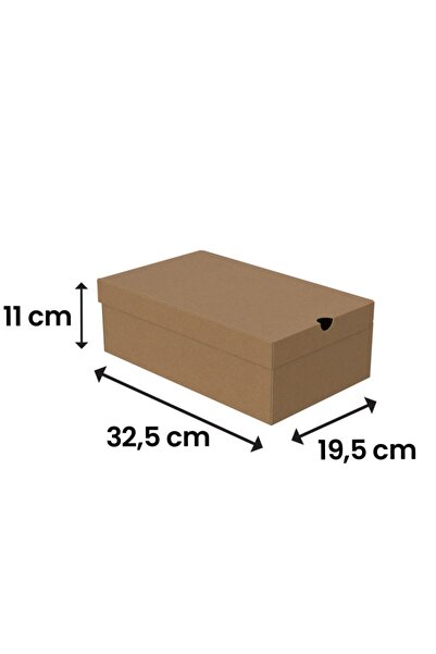 Packanya 32,5X19,5X11 - Kendinden Kapaklı Ayakkabı  Kutusu - 25 Adet