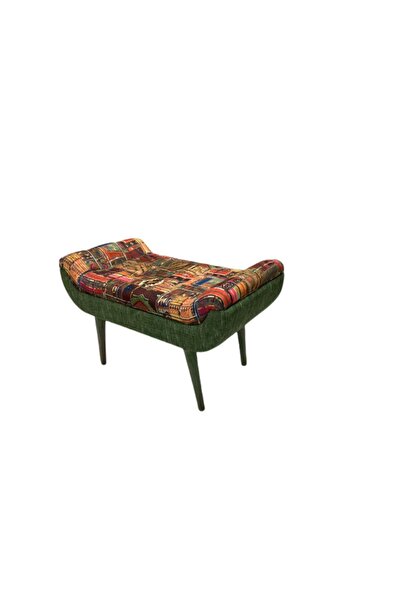 Kargolagelsin Forest Ahşap Ayaklı Kapitoneli Puf