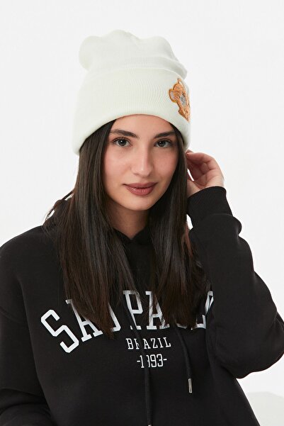 Fulla Moda Teddy Bear Knitted Beret