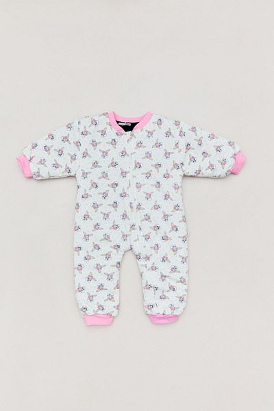 Fulla Moda Rabbit Printed Girl's Jumpsuit