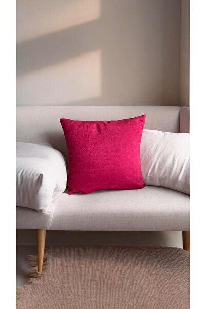 PERDEYERİ Kırlent Kılıfı Düz Sade 40x40 Süet