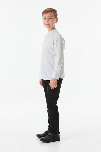 Fulla Moda Basic Judge Collar Boy's Shirt