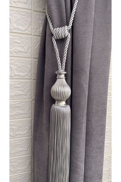 Helezoni 1 Piece Tasseled Braçol Striped Vase Hornbeam Tactical Curtain Accessory