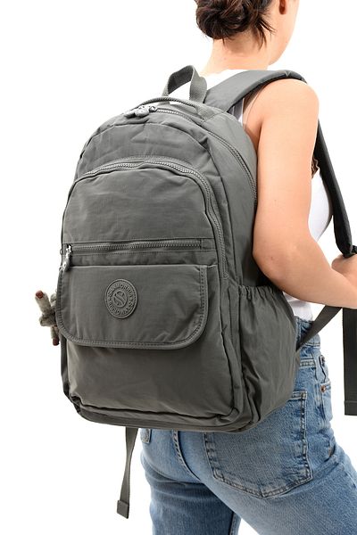YOGII Alber Model Unisex - Αδιάβροχο ύφασμα, θήκη φορητού υπολογιστή, μεγάλο σχολικό και ταξιδιωτικό σακίδιο