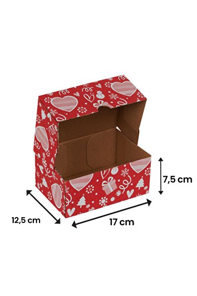 Packanya 17x12,5x7,5-50 Adet Sevgililer Günü Hediye Kutusu