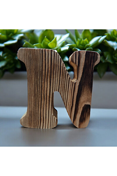 Renkli Tasarım Evi Kişiye Özel Harf Mumluk-n Harfi