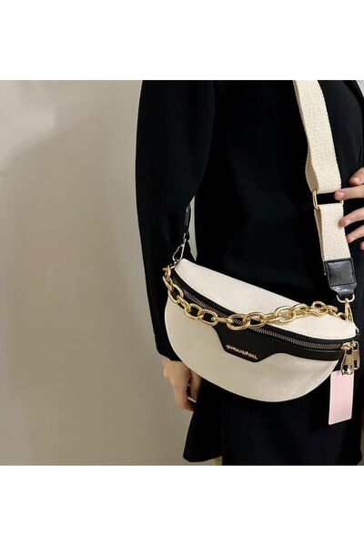 Marjinal Kanvas Omuz Çantası