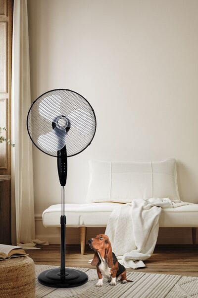 KUMTEL Ktf-320 Siyah Vantilatör 16" (3P)