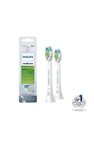 Philips Sonicare Hx6062/10 - Optimal White - Sonic Şarjlı Diş Fırçası Yedek Başlıkları - 2'li Beyaz