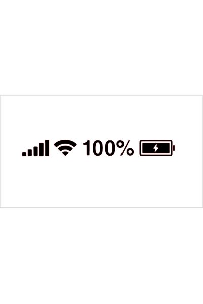 monero 28x3cm Batarya Pil Wifi Oto Sticker Araba Cam Sticker