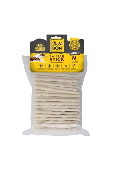 Delibon Deri Burgu Çubuk Orta 100 Lü Paket Beyaz
