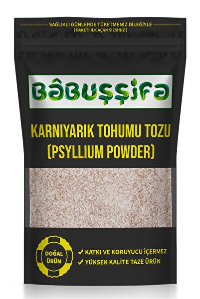 Babuşşifa Karnıyarık Otu Tohumu Tozu 500gr Psyllium Powder (Taze Öğütülmüş)