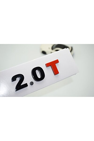 DK Tuning 2.0T Luggage Compatible With Volkswagen - Black Red Text Logo