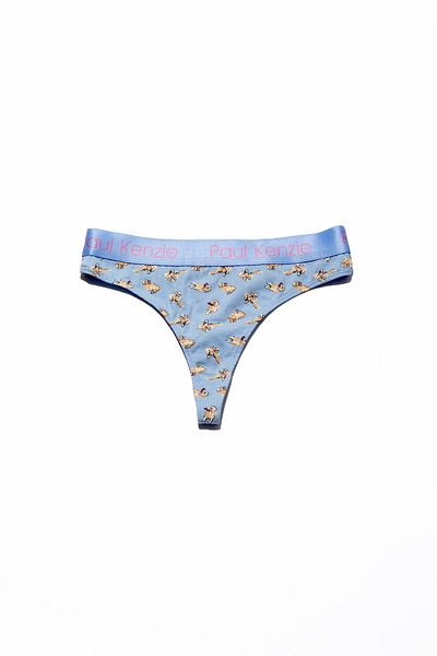 Paul Kenzie Saving House Patterned Poppy Women's String Panties