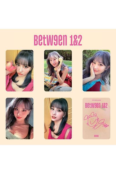 Kpop Dünyasi Twice Momo ''Between 1&2'' Autographed Album Card Set