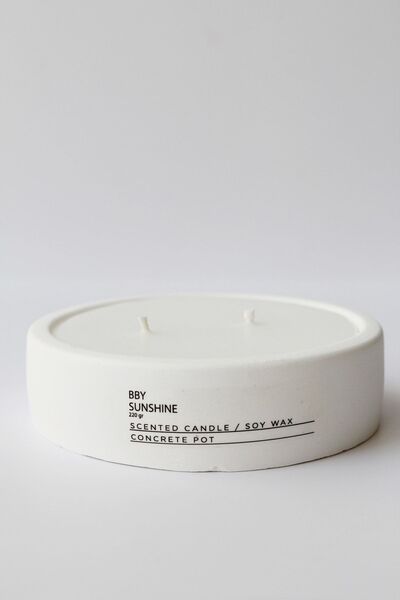 homeartplus Pala Santo Kokulu Mum, Beton Saksılı Dekoratif Mum