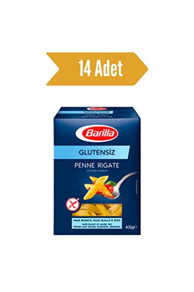 Barilla Glutensiz Penne Rigate / Kalem Makarna 400 gr 14 Adet