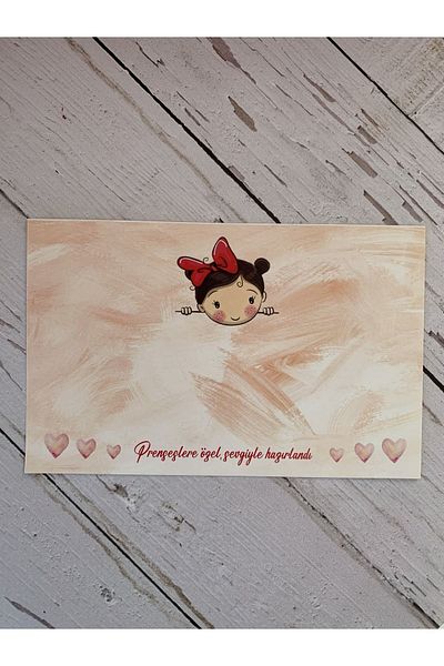 eylülün etiket fabrikası Card Bandana - Tema Fetita 9,5-15 Cm. Dimensiune / 30 bucăți