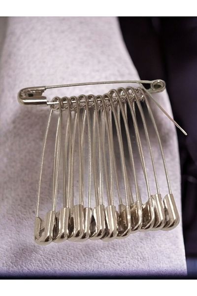erdoğan hobi Hook Needle Fork Needle Hairpin Needle 6.5cm 12pcs Medium Size Multi-Purpose Needle No5