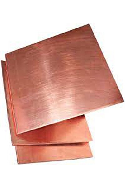 BAKIRSAN 10x10cm Bakır Levha 1ad 100x100mm Bakır Plaka Öğrenci Bakırı 10x10cm Deney Bakırı Okumadan Almayınız