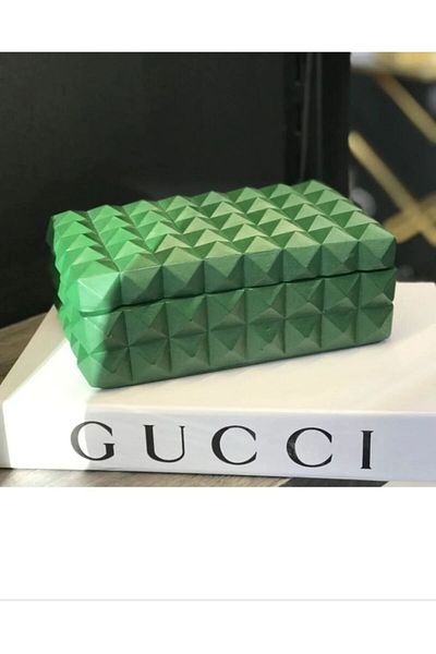 ufak dusler atölyesi Green Studded Large Size Box