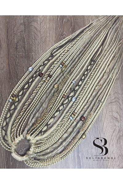 Selin Bengi Rasta Mix African Knitted Buckle 25 pcs - Platinum